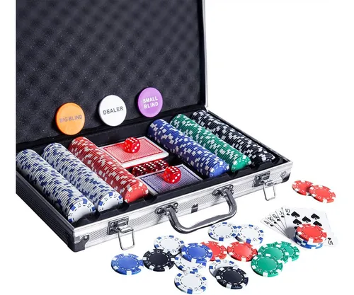 comprar Juego De Fichas De Poquer - 300 Fichas De Poquer Con Estu...