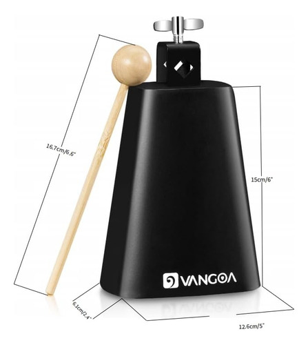 Campanas De Vaca De Acero Metálico Vangoa De 6 Pulgadas Hech
