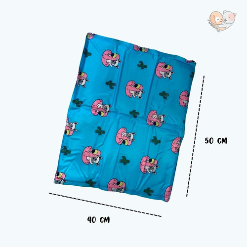 Imagen 7 de 10 de Manta Refrescante Refrigerante Para Perros Gel Frio 40x50cm