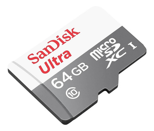 Tarjeta de memoria SanDisk SDSQUNR-064G-GN3MA Ultra con adaptador SD 64GB