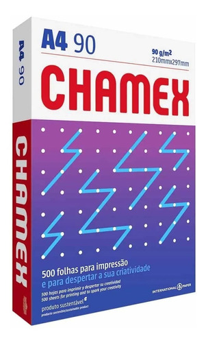 Papel Sulfite A4 90g Chamex Super 500 Folhas