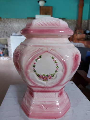 Base De Abajur Antigo, Robusto Em Porcelana, Sem A Cupula (Usado)