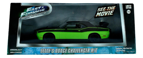 Dodge Challenger Srt8 Letty Rapido Furioso Greenlight 1/43