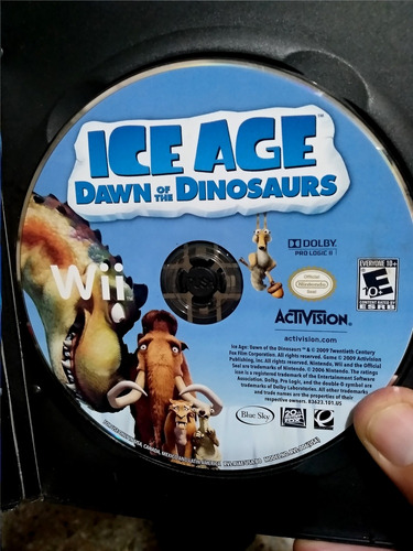 Disco Juego Nintendo Wii Ice Age Dinosaurs