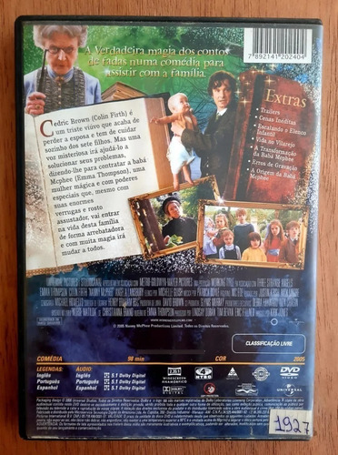 Dvd Nanny Mcphee A Babá Encantada Emma Thompson Colin Firth (Usado)