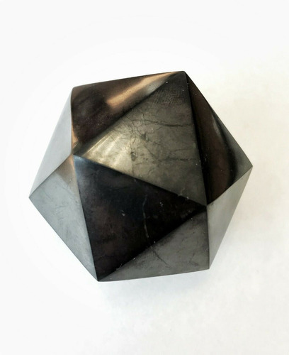 Shungite Icosaedro De 40 Mm Proteccion Emf