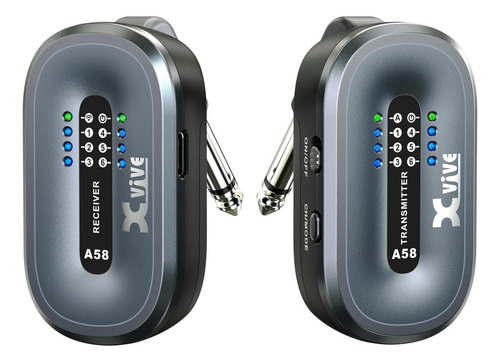 Sistema De Guitarra Sem Fio Xvive A58 5.8ghz Para Elétrico/a