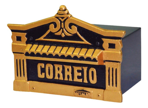 Caixa De Correio Para Cartas Mineira Ouro Detras 30x25x12cm