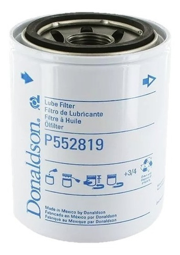 Filtro Aceite Donaldson P552819 Wix 51283 Lf4056 Bt292