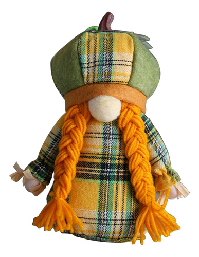 Enfeite De Bandeja De Cozinha Gnome Pumpkin Hat Elf Dwarf