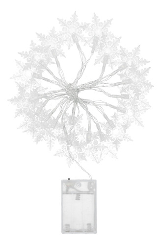Luces De Navidad Led Con Forma De Copo De Nieve De 3 Metros