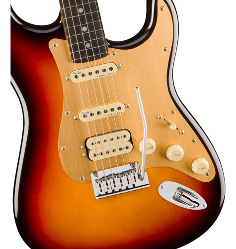 Guitarra Fender American Ultra Ii Stratocaster Hss Ebony Fin