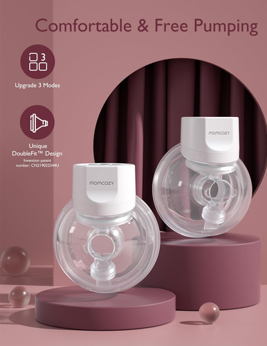 Extractor De Leche Manos Libres Momcozy -blanco Acogedor