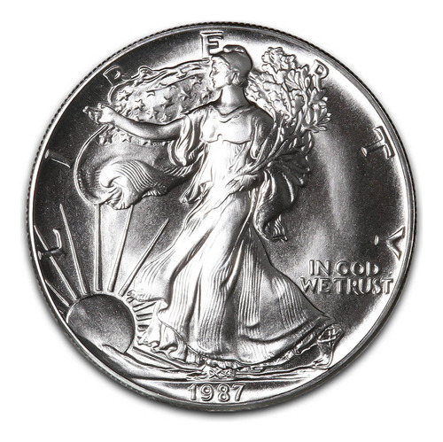 1987 One Dollar 1 Oz Silver Américan Eagle