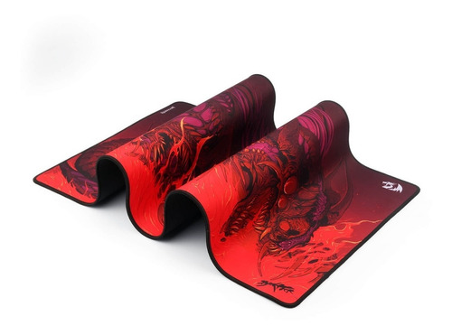 Alfombrilla de ratón Redragon Infernal Dragon Seiryu para jugadores, 880 x 420 mm, color negro con rojo