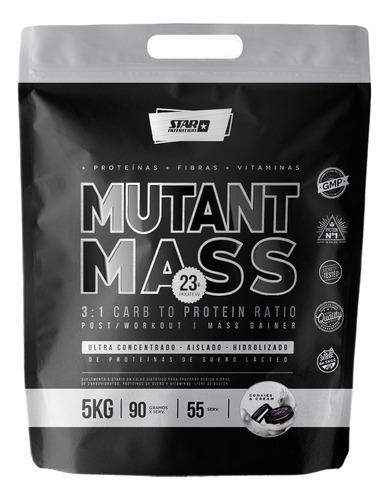 Ganador de Masa Muscular Mutant Mass N.O. 5Kg. Star Nutrition