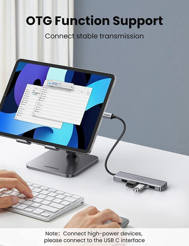 Imagen 2 de 10 de Adaptador Hub Tipo C Para Computadoras Macbook
