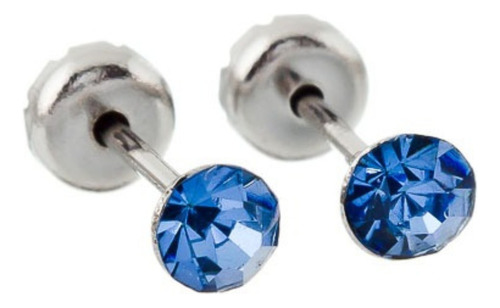 Aros Abridores Strass Plata 925 Varios Colores