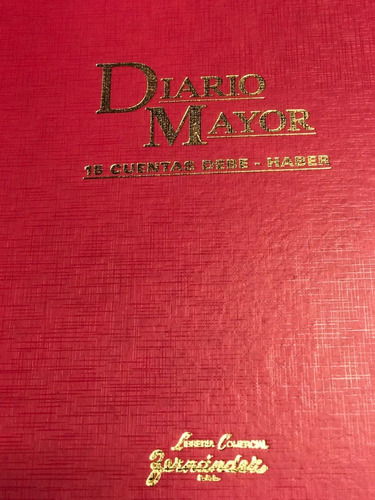 Libro Diario Mayor 15 Cuentas Debe-haber 199 Folios