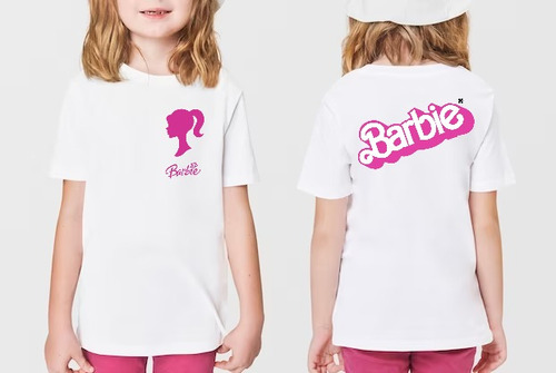 Remera Barbi / La Pelicula / Doble Estampa / Para Niños