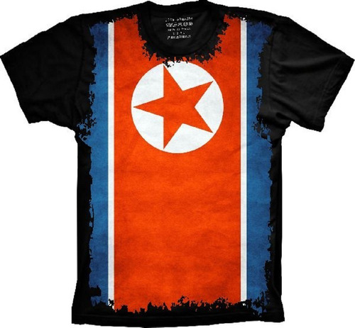 Camiseta Plus Size Coreia Do Norte