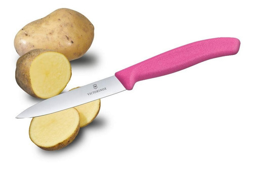 Imagen 4 de 4 de Cuchillo Cocina Puntilla Victorinox 8 Cms Rosa 6.7606.l115