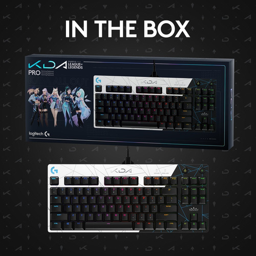 Imagen 8 de 9 de Teclado Gamer Mecánico Rgb Logitech G Pro Edición K/da Lol