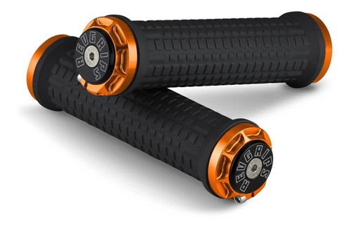 Puños Para Bicicleta Revgrips Pro Series Negro/ Naranja 31mm