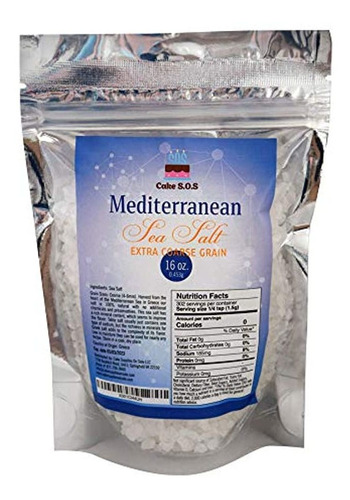 Sal De Mar Mediterránea, Grano Extra Grueso 1 Lb.