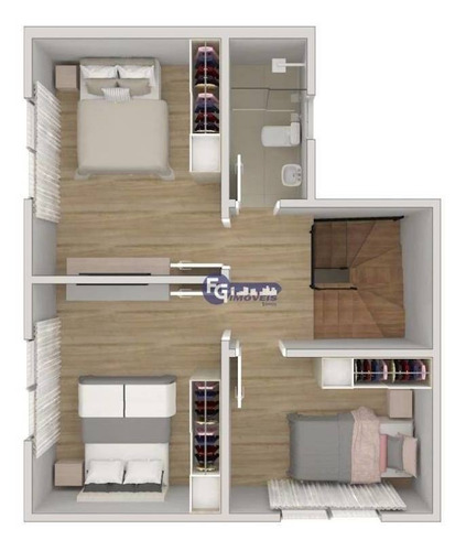 Imagem 12 de 30 de Sobrado Com 3 Dormitórios À Venda, 125 M² Por R$ 419.900,00 - Pinheirinho - Curitiba/pr - So0113