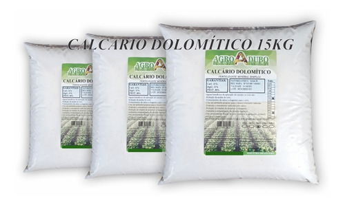 Fertilizante Calcario Dolomitico Pacote 15kg Prt 86% Adubo