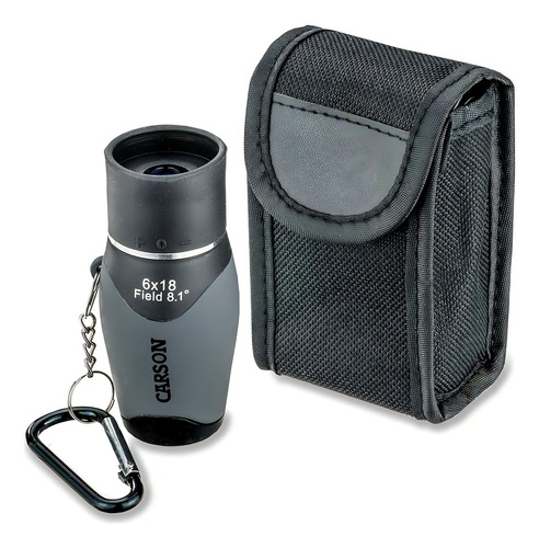 Monocular De Bolsillo Carson De 6x18 Mm Con Mosquetón Mm-61