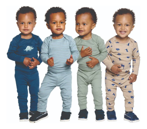 Mameluco Azul Para Bebé Pekkle - Comodidad Y Estilo Azul 9-12 M