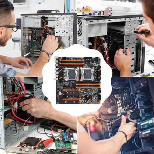 Placa Base X99 De Doble Cpu, 2 Cpu Xe5 2620 V3 Y 2 Ram Ddr4