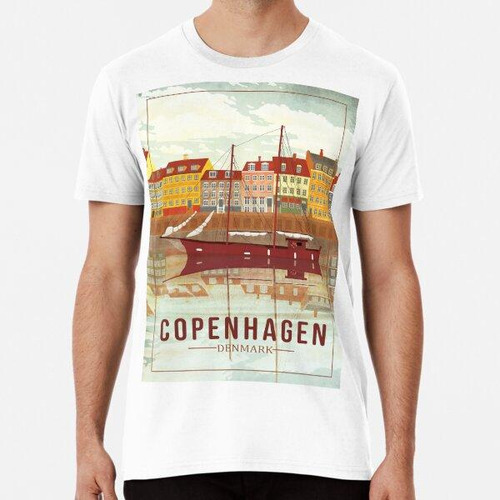 Remera Copenhague Dinamarca Viajes Algodon Premium