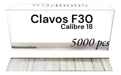Clavos Para Clavadora Neumatica F30 (30mm) 5000 Unidades