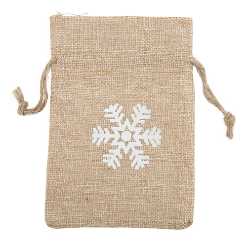 Bolsas De Arpillera, Bolsa De Regalo De Lino Con Estampado R