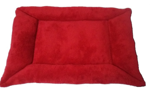 Cama Para Perro Acolchada Grande Talla L Roja