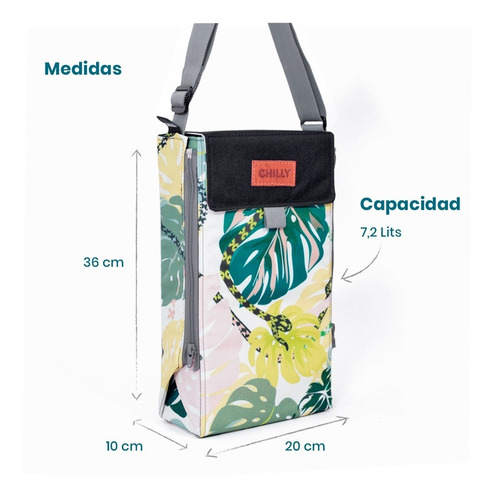 Imagen 4 de 10 de Bolso Matero Desplegable Diseño Selva Chilly