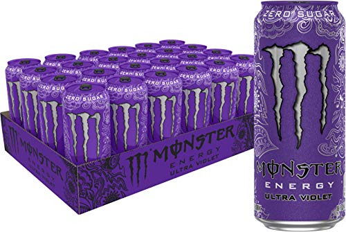 Monster Energy Ultra Violet, Bebida Energética Sin Azúcar, 16 Onzas (paquete De 24).