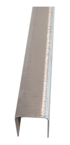 Imagen 2 de 5 de Perfil U X 1 Mts X 1cm Acero Inoxidable Listel Esmerilado