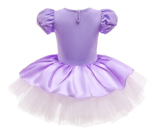 Imagem 2 de 4 de Vestido Balé Festa Infantil Princesa Sofia Bailarina Ballet