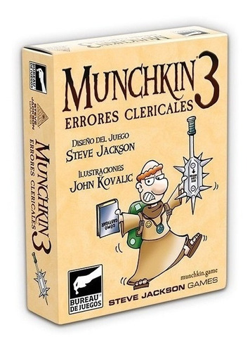 Munchkin 3 - Erroes Clericales - Bureau De Juegos