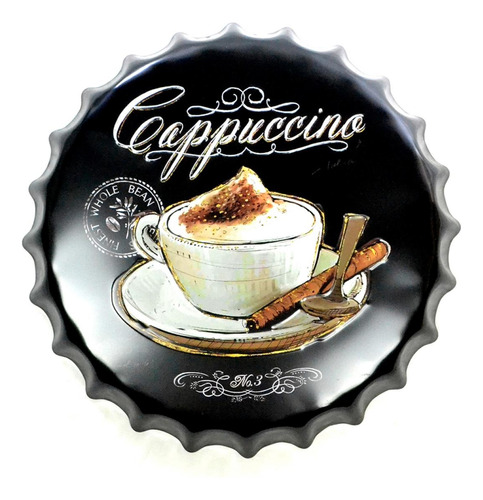 Tapa Chapa Cappuccino 40 Cm Decoracion 