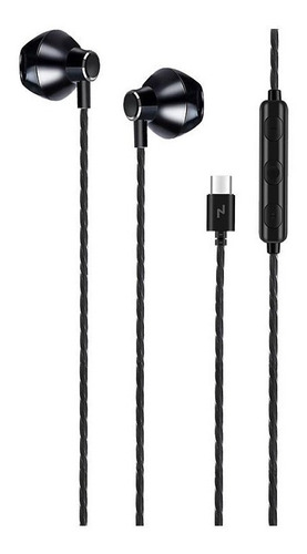 Auriculares Tipo C Celular Usb Manos Libres In Ear Noga 063c Color Negro