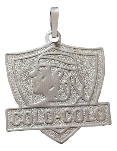 Colgante Dije Futbol Colo Colo Extra Grande Plata 925 + Caja