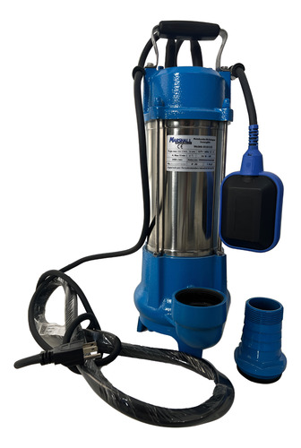 Bombas Sumergible Para Lodos 1hp 110v Bsw100 Marshall Azul