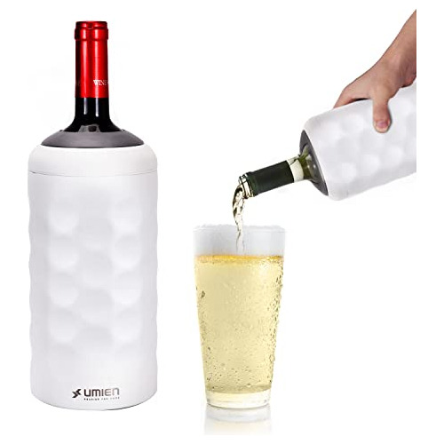 Enfriador De Vino Premium Botellas De Vino Doble Pared,...