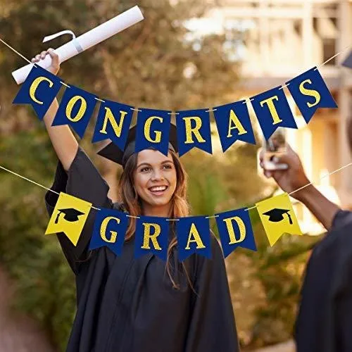 2021 Decoraciones Para Fiestas De Graduación, Banner De Feli
