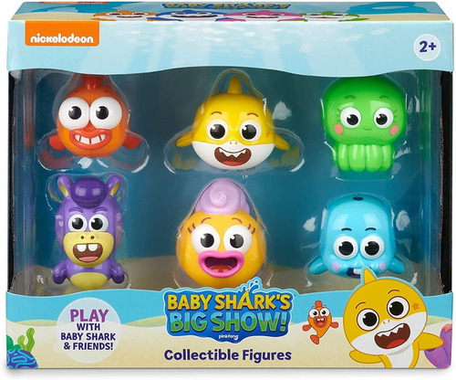 Baby Shark Pack 6 Figuras - Big Show Premium